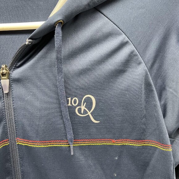 Nike Ronaldinho Track Jacket Men Medium Navy Full Zip Hoodie Soccer Vintage Y2K - Picture 3 of 11